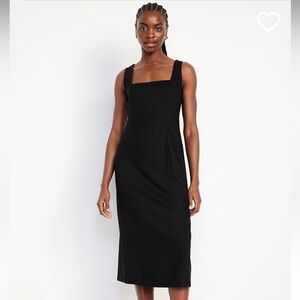 NWT Sleeveless square neck midi dress